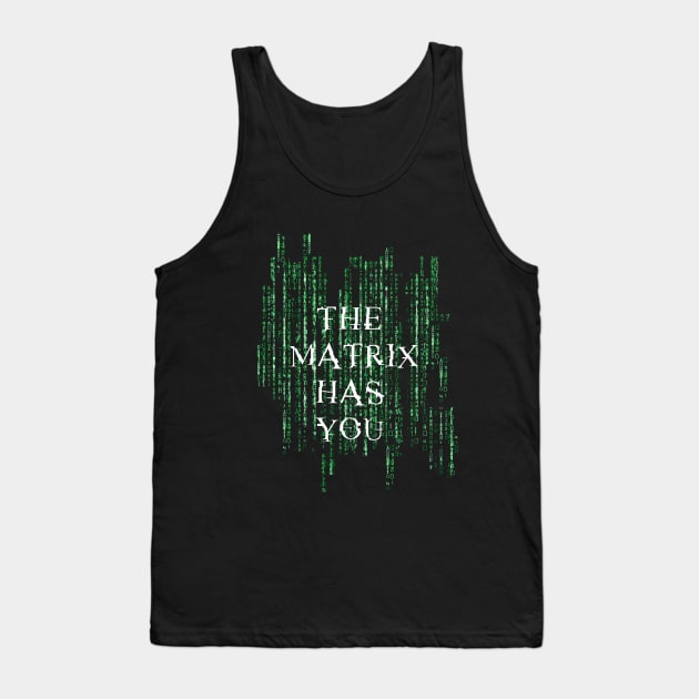 The matrix has you - Matrix Tank Top by Finito_Briganti